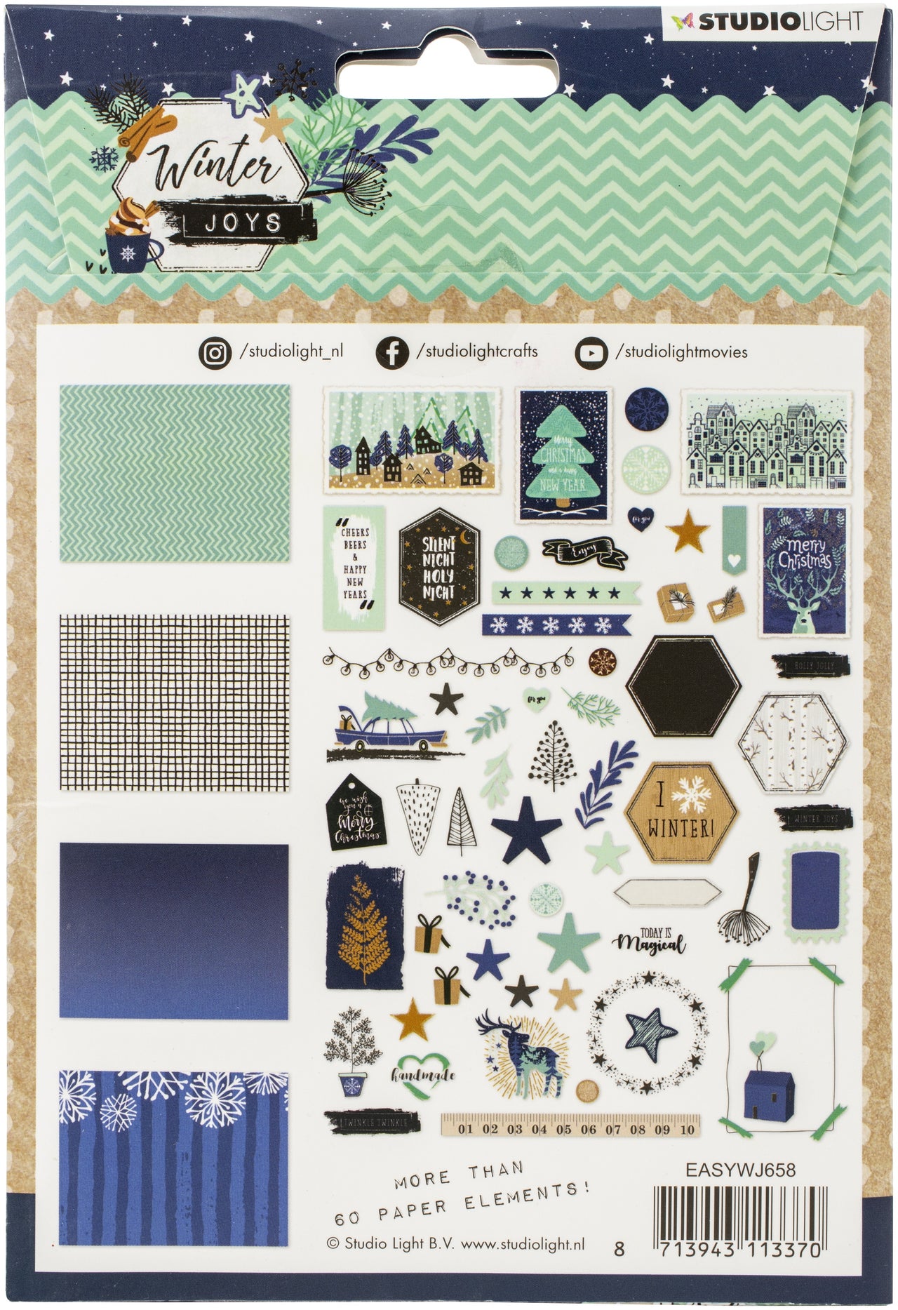 Studio Light Paper Elements Set - #658 Winter Joys
