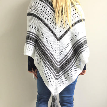 'White Wave' Scarf Shawl