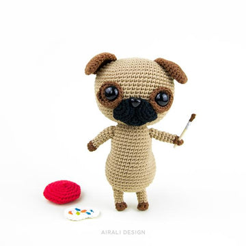 Albert the amigurumi Pug