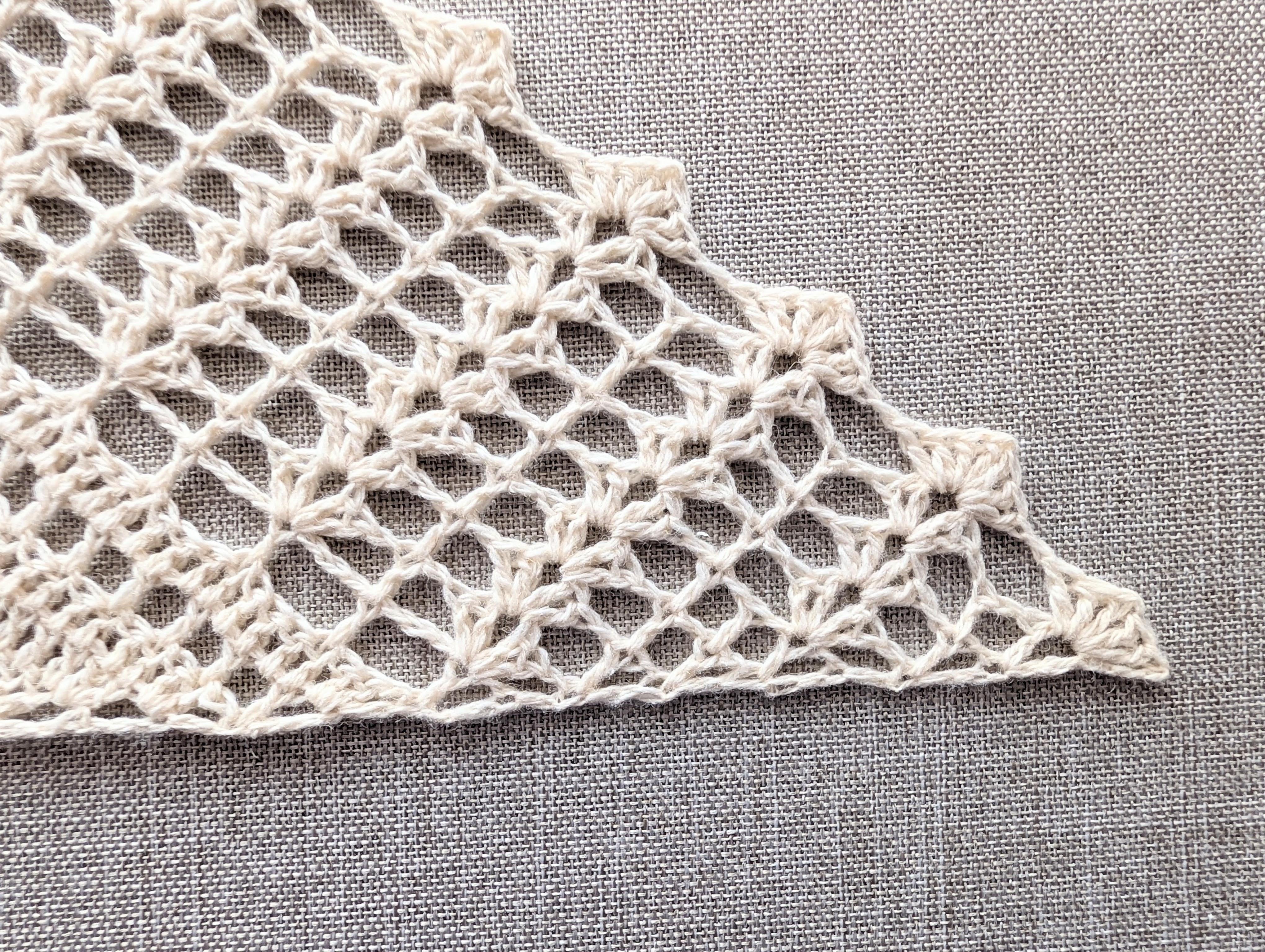 Triangle Lace Crochet Shawl #115