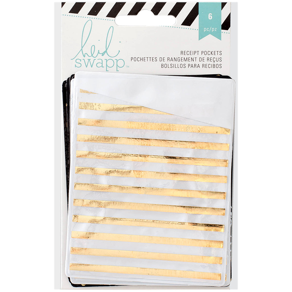 American Crafts Heidi Swapp Memory Planner Receipt Pockets 6/Pkg - 527747