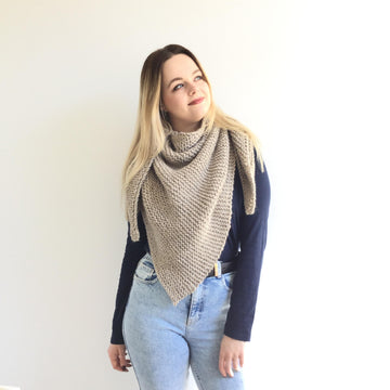 'Sand Waves' Scarf Shawl - beginner
