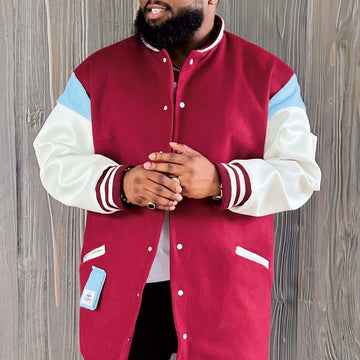 Know Me Men's Varsity Bomber Jacket In Two Lengths by Sins of Many ME2010 - Sewing Pattern