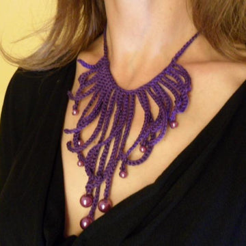 Fringe Parure: Necklace and Earrings