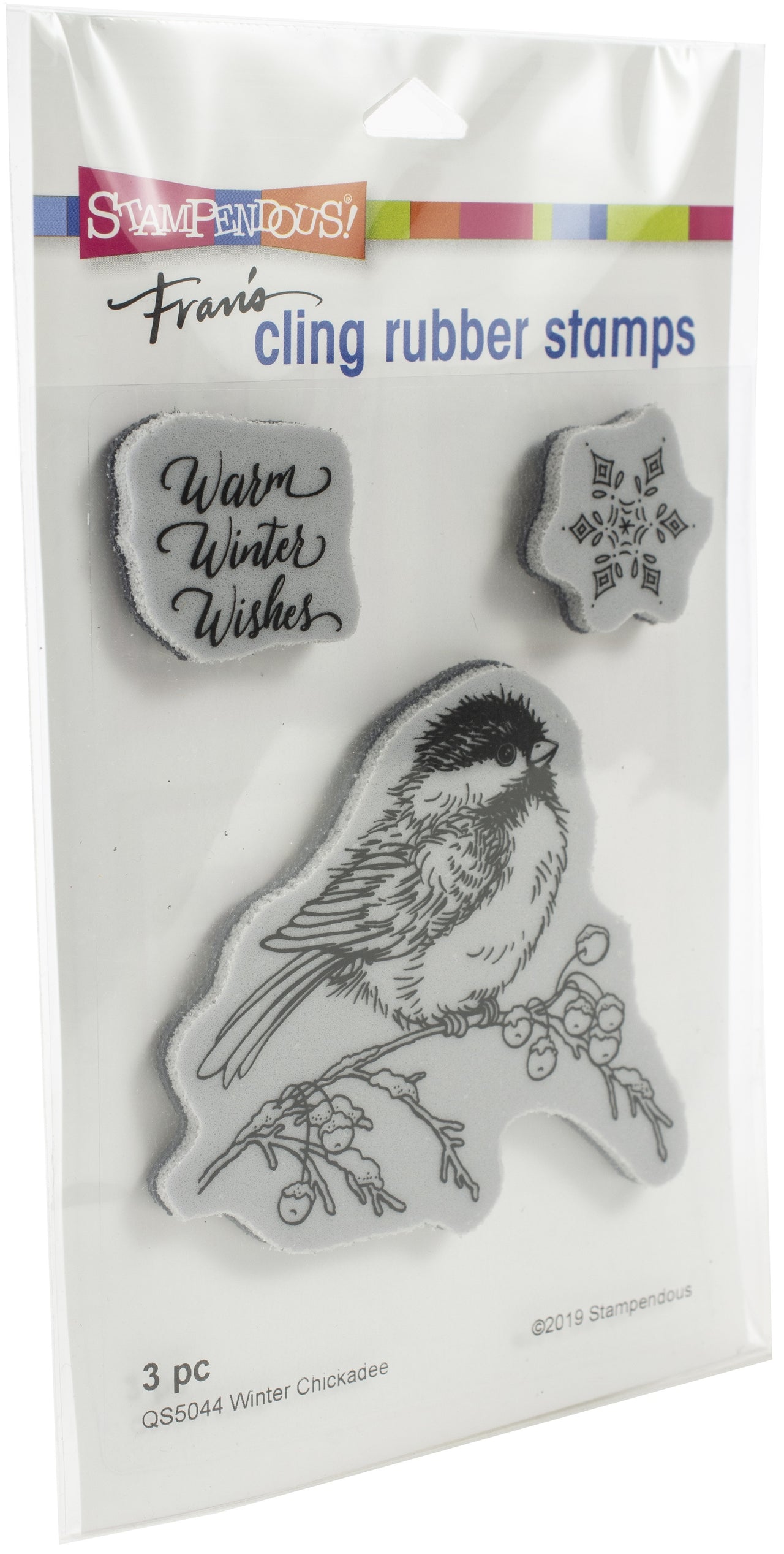 Stampendous Cling Stamp - Winter Chickadee