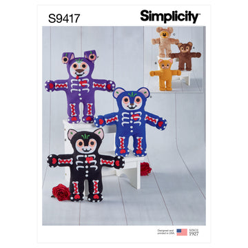 Simplicity Stuffed Animals S9417 - Sewing Pattern