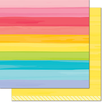 Lawn Fawn Really Rainbow Double-Sided Cardstock 12"X12" 12/Pkg - Yellow Brick Road