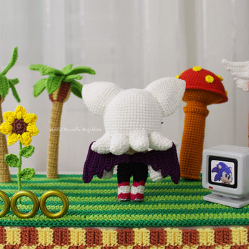 Rouge the Bat Amigurumi Pattern – PDF Digital Download (English)
