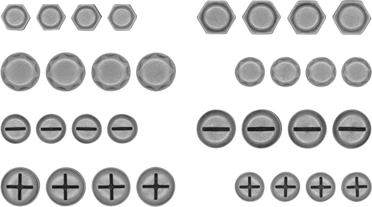 Advantus Idea-Ology Metal Hardware Heads 32/Pkg - Flatback