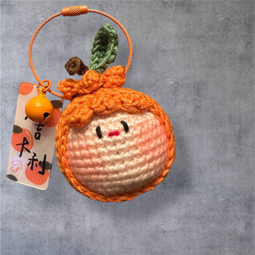 Orange Tuanzi Keychain Crochet Pattern