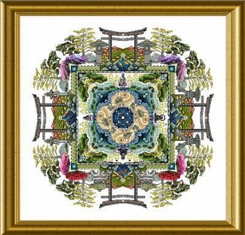 Chatelaine The Japanese Moss Garden Mandala Cross Stitch Pattern - 2007624 -  Leaflet