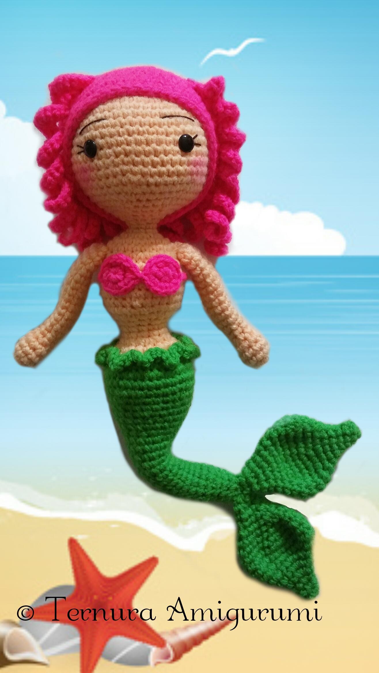 Floppy the mermaid crochet pattern