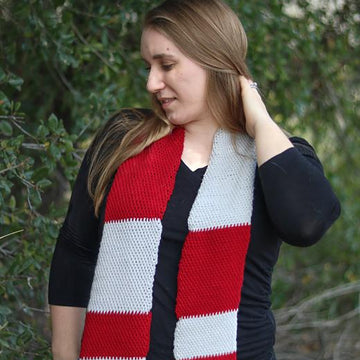 Tunisian Block Scarf