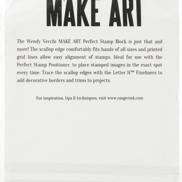 Ranger Wendy Vechhi Make Art Perfect Stamp Block - 617485