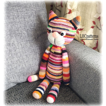 Scrap Yarn Cat Crochet Pattern