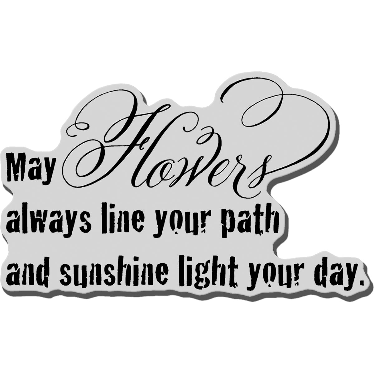 Stampendous Cling Stamp - Flower Path