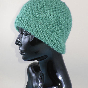 Double Moss (Seed) Stitch Beanie Hat
