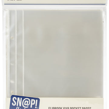 Simple Stories Sn@p! Pocket Pages For 6"X8" Flipbooks 10/Pkg - (1) 6"X8" Pocket