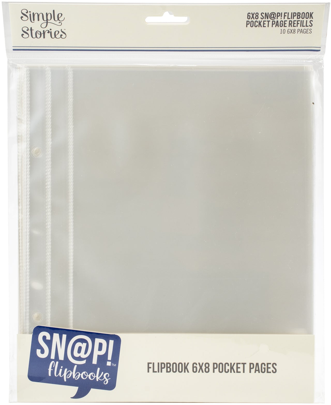 Simple Stories Sn@p! Pocket Pages For 6"X8" Flipbooks 10/Pkg - (1) 6"X8" Pocket
