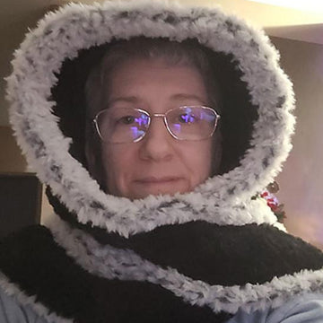 Faux Fur Bonnet with Scarf 2