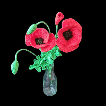 Crochet Poppy flowers