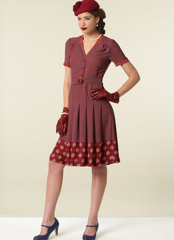 McCall's Misses' Inverted Notch-Collar Shirtdresses and Belt M7433 - Sewing Pattern