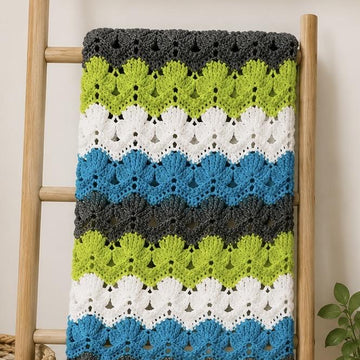 Ripple Fan Crochet Blanket