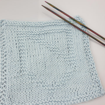 Shield knitted Granny square
