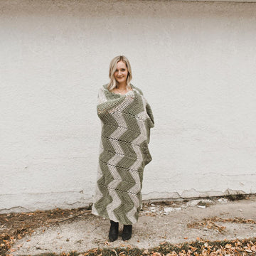 Zig Zag Chevron Afghan