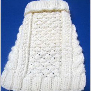 Celtic Doggie Garden Path Aran Sweater