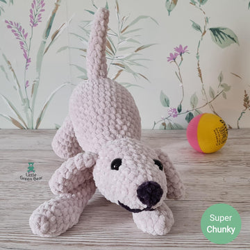 Playing Puppy - UK Terminology - Amigurumi