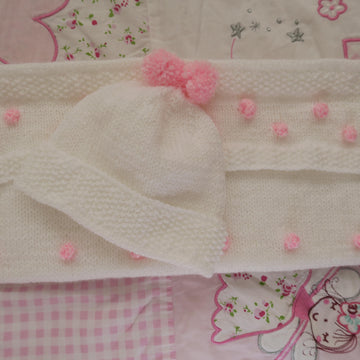 Ophelia Baby Car Seat Blanket & Hat