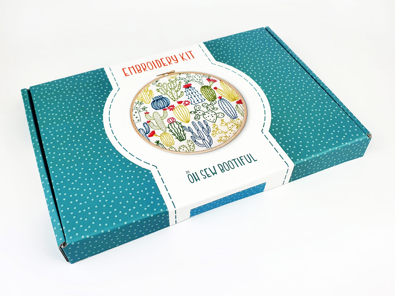 Oh Sew Bootiful Cactus Printed Embroidery Kit