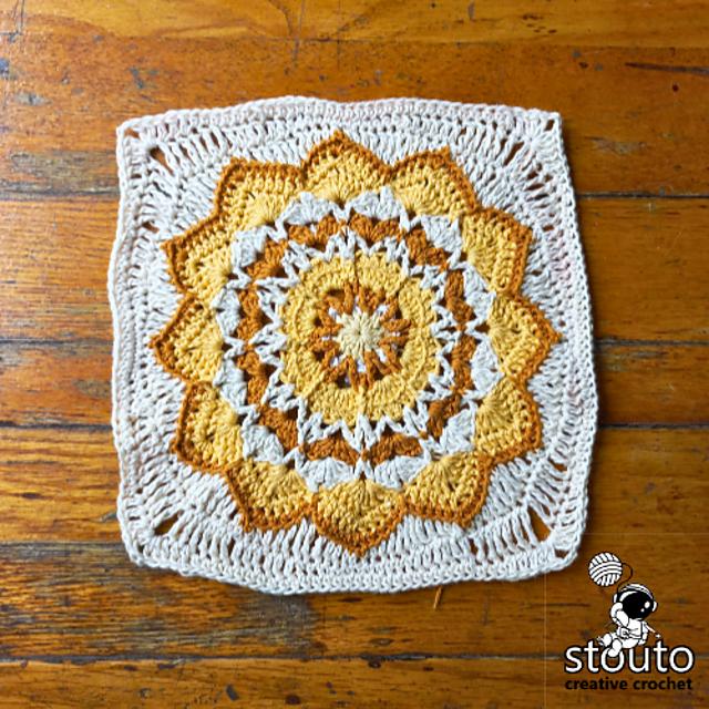 Star Flower Granny Blanket Square