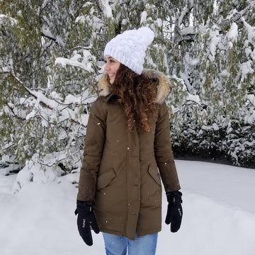 Fluffy Snow  Maman et Enfant Bonnet Tuque