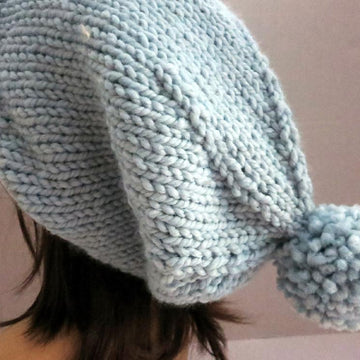 Slouch Hat with a Pompom