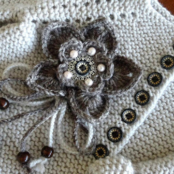 Knit Pattern Baby Girl Jacket Amelia