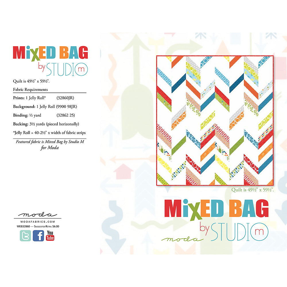 Moda Fabrics Mixed Bag Quilt - Downloadable PDF