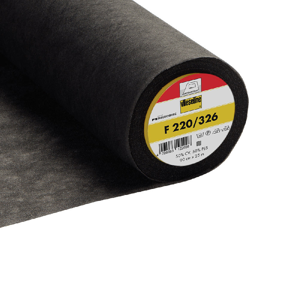 Vlieseline Iron-On Interlining Standard Medium - 90cm - Grey