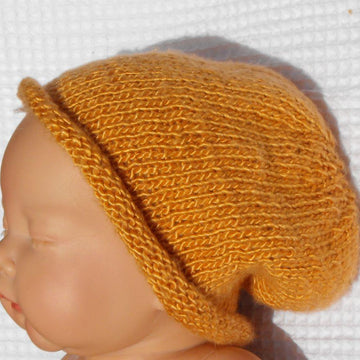 BABY ROLL BRIM SILK SLOUCH KNITTING PATTERN - MADMONKEYKNITS