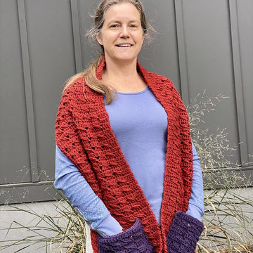 Warmth and Beauty Pocket Shawl