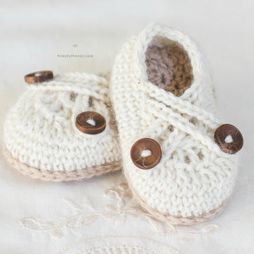 Swiss Coffee Baby Booties