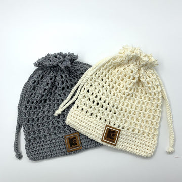 Drawstring Netted Pouch