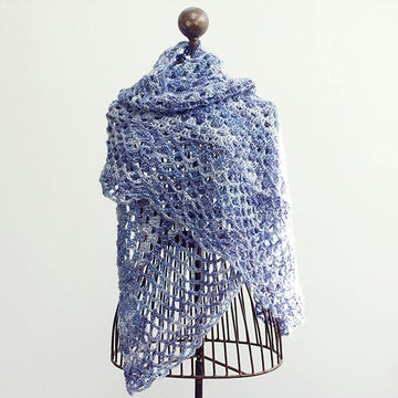 Easy Lace Shawl in a Ball