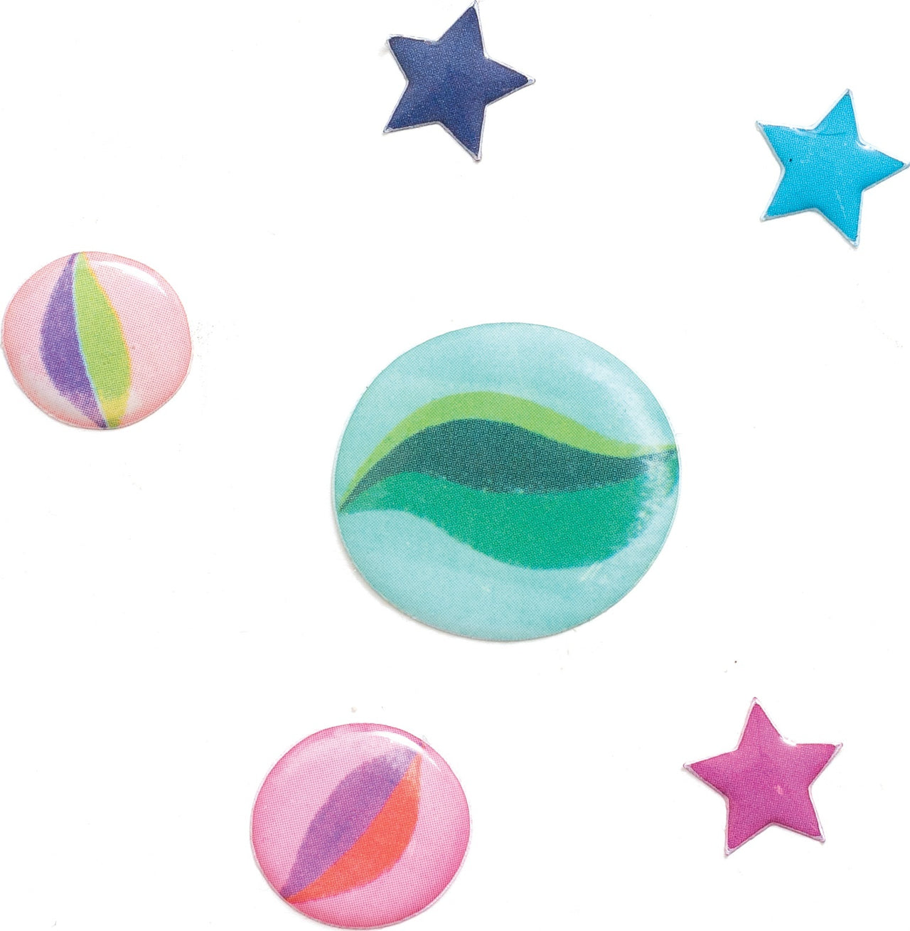 American Crafts Shimelle Never Grow Up Epoxy Stickers 26/Pkg - 620520