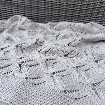 Lattice & Lace Baby Blanket