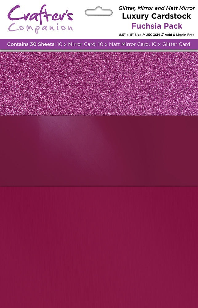 Crafter's Companion Luxury Cardstock Pack - Fuchsia