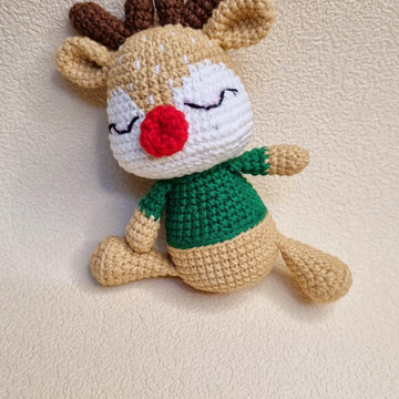 Christmas Amigurumi Reindeer Crochet Pattern