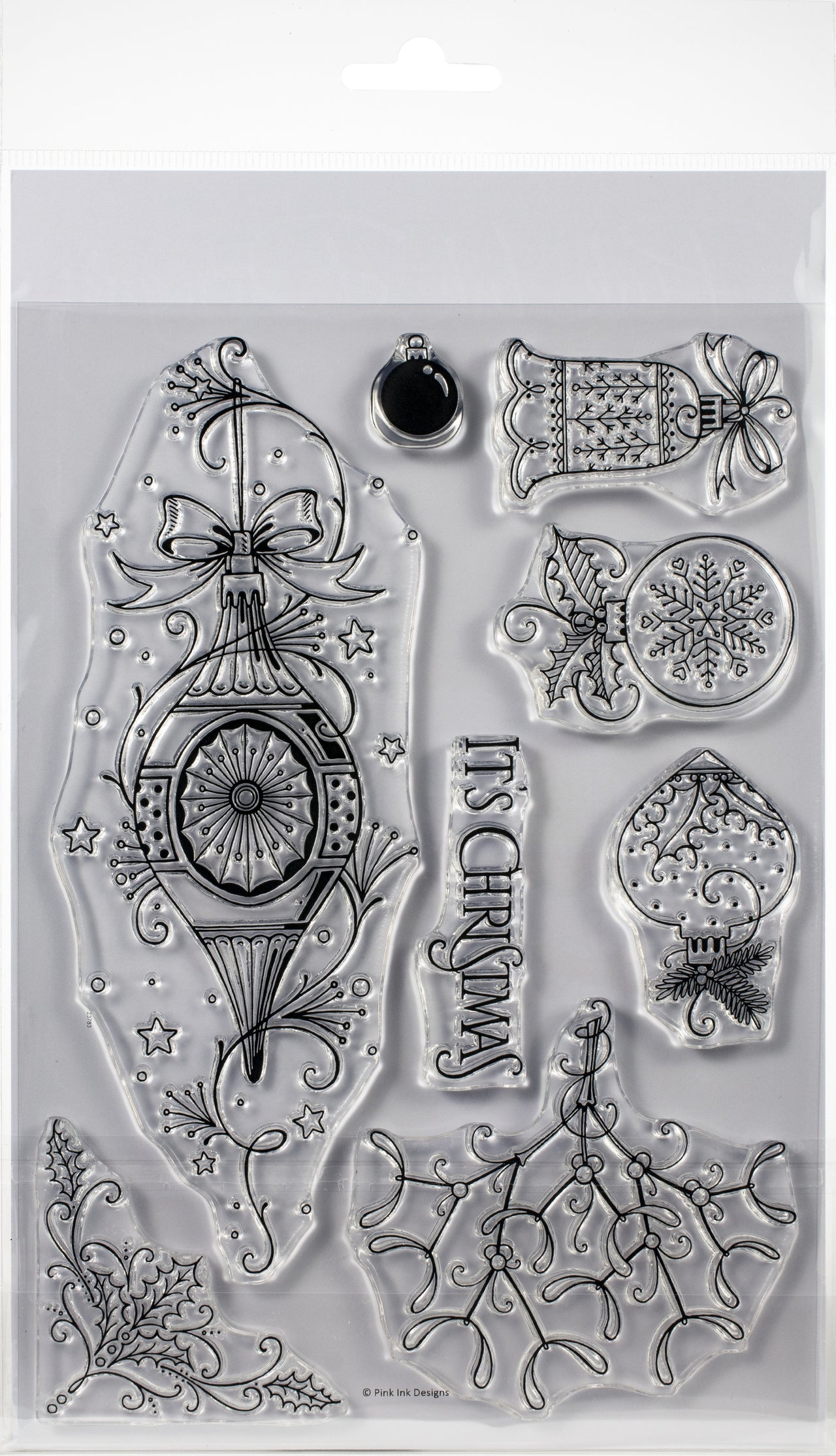 Creative Expressions Pink Ink Designs A5 Clear Stamp Set - Baubles