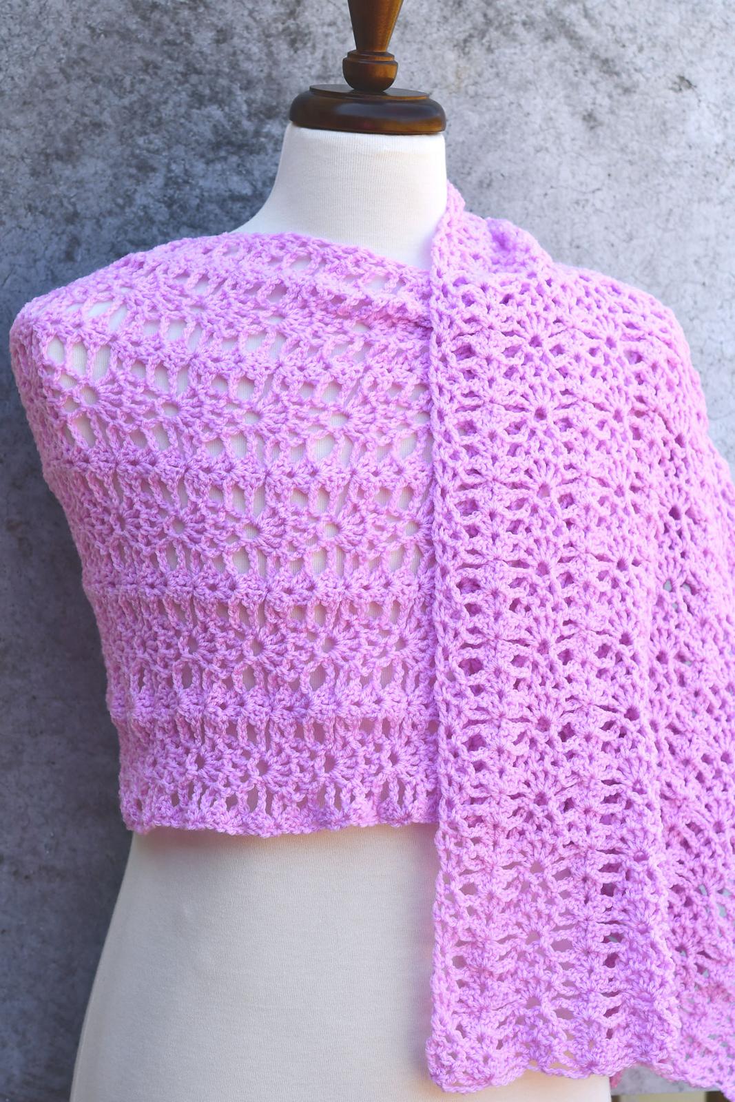 Tulip Fields Rectangle Shawl